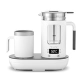 220V Cold And Hot Electric Kettle Automatic Glass Material Refrigeration &amp;Heating Health Preserving Pot Coffee Tea Dessert Maker