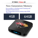 R-TV X10PLUS Allwinner H6 Android 9.0 6K HD TV BOX 4G/64G