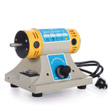 220V/110V 350W Stone Polishing Machine DIY Woodworking Jade Jewelry Dental Bench Lathe Machine Grinding Machine Sanding Tools