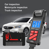 BT860 12 24V Car Battery Tester Truck Cranking Charging Test with Printer Real Time Data Storage 3.2inch Color Screen