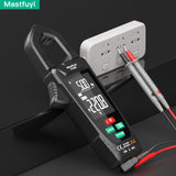 FY382 Smart Clamp Meter True RMS 9999 Counts Digital Multimeter Temperature Tester LCD Screen AC DC Voltage AC Current Detector