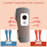 Electric Leg Massager Wireless with Air Compression Rechargeable for Pain Relief Calf Muscle Fatigue Relax Hot Compress Massage