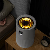 White Dolphin AP01 Smart Dispaly  Night light Rechargeable Air cleaner HEPA Filters Desktop Purifier with  Air Purifier For Home