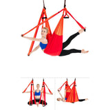 6 Handles Aerial Yoga Hammock Swing Anti-Gravity Fitness Invertion Pilates Sling Fitness Inelastic Rope Home Gym Exercise