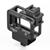 Ulanzi G9-4 Action Vlog Camera Cage Protective Housing with Dual Cold Shoe Mount 55mm Filter Adapter for GoPro Hero 9
