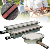 Metal Ceramic BBQ Barbecues Infrared Burner Barbecue Gas Grill Ceramic Heater Outdoor Cooking 440*95*5mm 410*80mm 310mm
