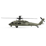 YXZNRC F09 UH60 Black Hawk 2.4G 6CH 3D6G System Dual Brushless Direct Drive Motor 1:47 Scale Flybarless RC Helicopter