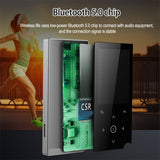 Bluetooth-compatible 5.0 Lossless Mp3 Music Player 2.4-inch Screen Hifi Audio FM/Ebook/Recorder/MP4 Video Player