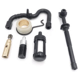 2X Oil Pump Worm Gear Fuel Oil Filter Line Hose Kit For Stihl MS 180 170 MS180 MS170 018 017 Chainsaw Parts 11236407102