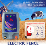 Electric Fence for Animals 12V Pulse Electric Fence Energizer 10KM Digital display panel Safety Waterproof Farm Poultry Alert
