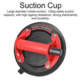 200mm Diameter Vacuum Suction Cup 100kg Bearing Capacity Heavy Duty Vacuum Ceramic Tile Lifter for Granite Glass Lifting Tool