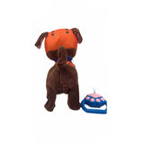 1pcs New Electric Walking Dog Plush Toy Stuffed Animal Handle Control Electronic Music Puppy Toys for Children Christmas Gifts