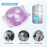 Cooling Ice Gel Facial Mask Eliminate Edema Relieve Fatigue Beauty Reusable Cold &amp; Hot Full Skin Care Sleeping Eye Mask Goggles