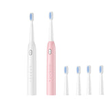 Electric automatic rechargeable  sonic IPX7  Waterproof toothbrush 5 Models with 2 Brush 3 Color
