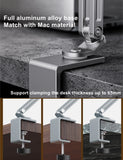 Suspension Magnetic iPad Stand Long Arm Adjustable Tablet Holder For iPad Pro 12.9 / 11 Inch Aluminum Desk Clamping iPad Stand