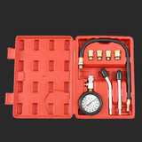3/8pcs Car Pressure Gauge Tester Kit Set Auto Petrol Engine Compression Leakage Diagnostic Compressometer Tool Set With Case