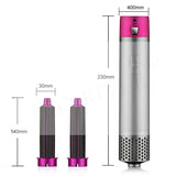 5 In 1 Straight Hair Hot Air Comb Curl Hair Comb Multi Function Dry Wet Dual Purpose Hair Dryer Hairdressing