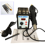 Hot Air Gun Desoldering Rework SMD Station kit Digital Display Temperature Anti-static For Mobile Phone Repair Tools Uyue 858D+