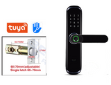 TUYA smart TT lock with one grip to open the door fingerprint password swipe card bluetooth wooden door electronic integrated
