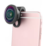 2022.Full Frame Fisheye Wide Macro Camera Screen Mobile Phone Lens 238 Degree Stereoscopic Photo Lens 7.5mm Angle Field