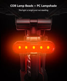 Bicycle Lights USB Charging LED Warning Lights Night Bike Rear Light Mountain Bike Equipment Bicycle Lights Bicycle Accessories