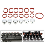 6 PCS 33mm Durable Engine Diesel Modified Inlet Swirl Flaps Bungs with Gaskets for