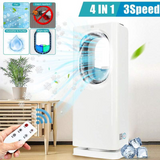 Intelligent Remote Control Leafless Air Conditioning Fan Physical Mosquito Repellent Room Temperature Display Air CirculationFan