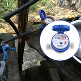 Garden Home Kitchen Universal Smart 15mm 1/2inch Cold Water Meter Rotary Counter Flow Measure Tap Clear Readings Digital Display