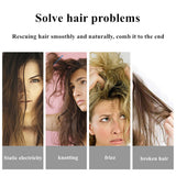 Brushy Hair Scalp Massage Comb Hairbrush Bristle Nylon Women Wet Curly Detangle Hair Brush for Salon Hairdressing Styling Tools