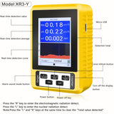XR3 2-in-1 Handheld Digital Display Electromagnetic Radiation Nuclear Detector EMF Geiger Counter Full-functional Type Tester