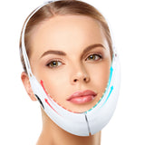 Microcurrent Facial Lifting Device LED Photon Red Blue Light Therapy Face Massager Vibration Slimming Chin V-Line Up Lift Belt