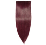 Human Hair Wig Women's Long Straight Hair Clip Hair Eight Piece Set of Human Hair Extensions Human Hair