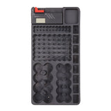 Battery Organizer Storage Case with Removable LCD Tester Various Slot Size for AAA, AA, 9V, C and D Battery