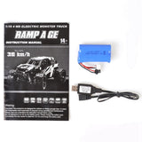HS 18321 1/18 RC Car Proportional Control Big Foot Truck RTR 2.4G 4WD 36km/h High Speed Vehicle Remote Control Truck Toys