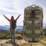 35L Big Capacity Practical Backpack Camping Bag Outdoor Climbing Bag Mountaineering Backpack Durable Hiking Trekking  Backpack
