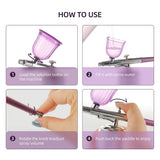 Mini Airbrush Kit With Compressor Multi-Function Art Painting Nano Spray Gun Nail Airbrush Cake Decorating Makeup Tattoo Sprayer