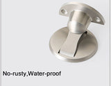 Stainless Steel Magnetic Door Stopper Adjustable Door Holder Non-punch Sticker Water-proof Door Stop Furniture Door Hardware