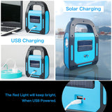 1 Pack 3 IN 1 Solar USB Rechargeable Brightest COB LED Camping Lantern,  Waterproof Emergency Flashlight LED Light