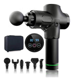 New Massage Gun Fascia Gun Deep Tissue Percussion Muscle Massager Gun For Pain Relief Slimming Shaping Massager With LCD Display