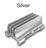 Vertical Laptop Stand with 2 Slot Aluminum Desktop Notebook Holder 12mm-32mm Width Adjustable Dock for Macbook Air Pro