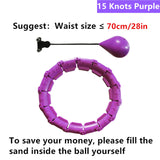 21 24 Sections Fitness Smart Sport Hoop Adjustable Thin Waist Exercise Gym Circle Ring Fitness Equipment Waist Easy weight loss