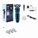 Electric Shaver Rechargeable Electric Razor Shaving Machine Cleaning Beard Razor for Men Wet and Dry Waterproof Washable ZN1159