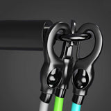 Detachable Resistance Bands Bar 42 Inches Chest Weighted Workout Bar Stick Max Load 800Lb For Gym, Fitness, Home