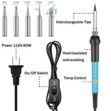 110V 220V 60W Electric Solder Iron Rework Station Heat Pencil Welding Repair Tools Kit Soldering Iron With Multimeter