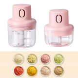 100/250ml Electric Garlic Chopper Vegetable Cutter Slicer Garlic Mud Masher Chopper Cutting Pressing Mixer Food Kitchen Accessor