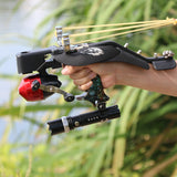 High quality New fish shooting set fish art fish squid standard precision outdoor stainless steel slingshot Hunting supplies