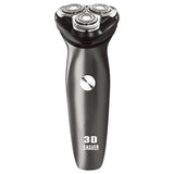 Rechargeable Electric Shaver 3D Triple Floating Blade Heads Shaving Washable Cordless Beard Trimmer for Men