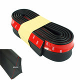 New Rubber Soft Black bumper Strip Car Width 2.5m length Exterior Front Bumper Lip Kit / Car bumper Strip