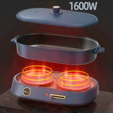 JRM0254 New Bear Multi-function Cooking Pot Household Eelectric Hot Pot Pan Frying Grilling Skillet Non-stick Cooking Machine