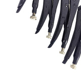 4Pcs Locking Pliers Gourd Mouth Straight Jaw Lock Mole Plier High Carbon Steel Wear Resistant Vise Grip Clamping Hand Tools
